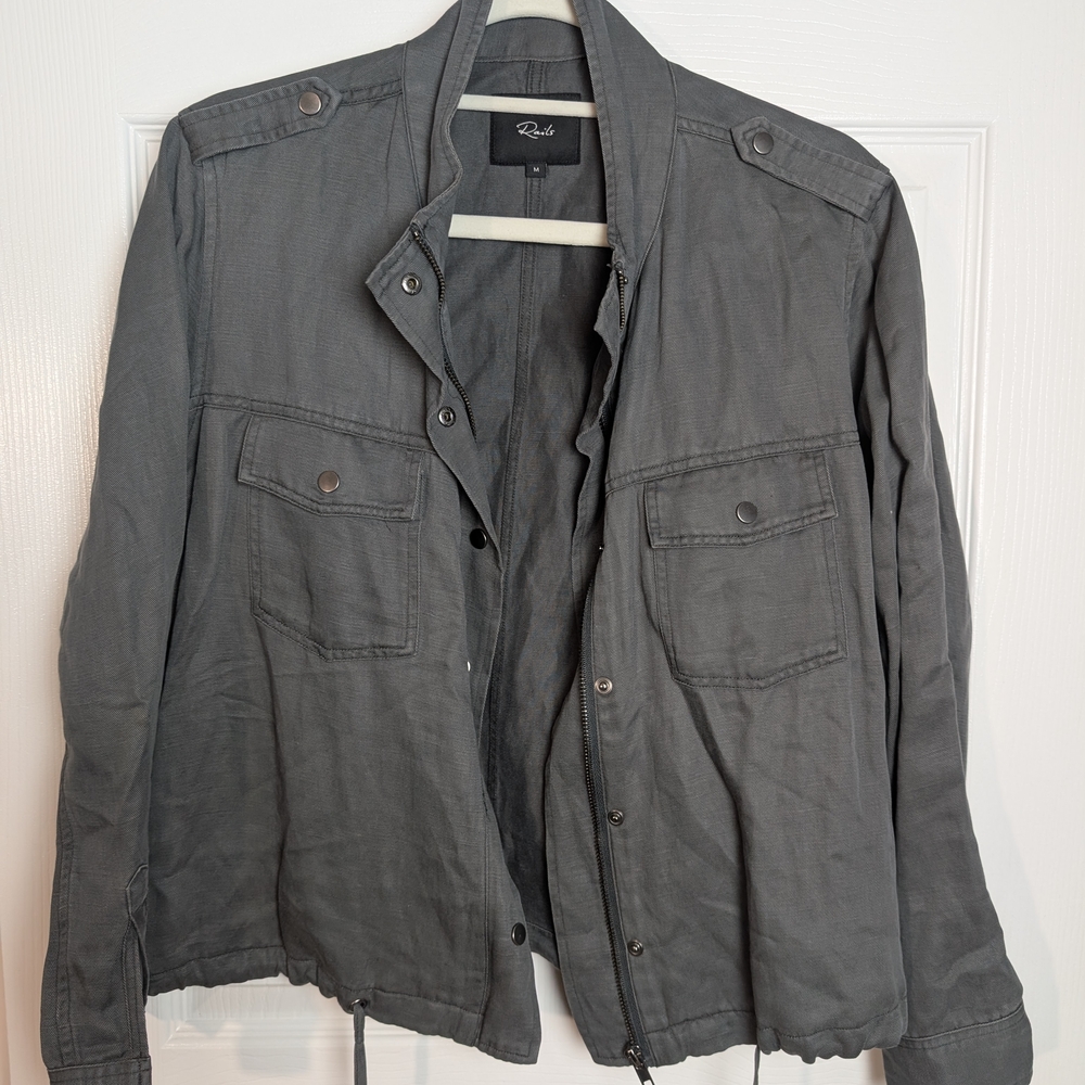 Rails Charcoal Military Field Jacket - Picture 3 of 11